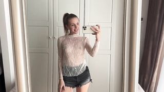[4K] Transparent Try On Haul _ Get Ready With Me _ Summer Fashion 2024