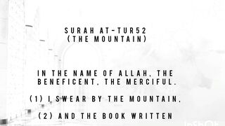 SURAH AT-TUR52  (THE MOUNTAIN)