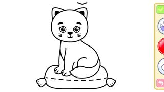 Drawing picture coloring | Cat