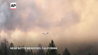 Firefighters battle the relentless Park Fire in California.