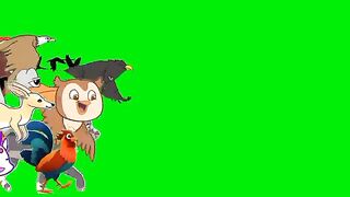 All Cartoon Animals running green Stampede animals green screen Green screwn animals.