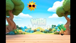 Wild Animal Name - kid video- #kidsvideo #englishlearning #animation #nurseryrhymes.