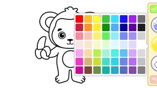 Drawing Picture Coloring | Monkey