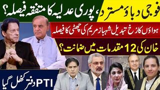 فوجی دباؤ مسترد،پوری عدلیہ کا متفقہ فیصلہ؟ ہواؤں کا رُخ تبدیل شہباز مریم کی چھٹی