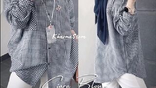 Blouse baju kotak