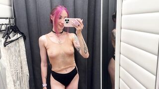 [4K] Transparent Try On Haul _ Get Ready With Me (2024) _ Xenia fashion trends
