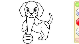 Drawing Picture Coloring | Dog
