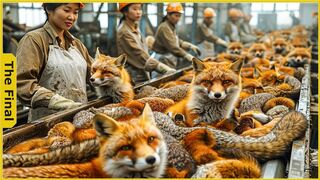 The Horrifying Truth Inside The World's Largest Fox Processing Factory in China | Factory Tour