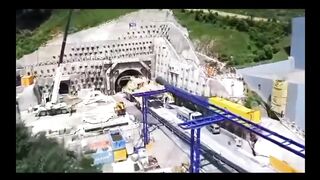 America's secret machine! They drill the mountain in one day!