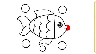 Drawing Picture Coloring | Fish