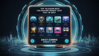 Top Telegram Bots to Make Money FAST in 2024! | Daily Combo 01.08.2024