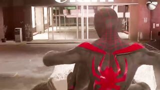 Spiderman: Miles Morales - Thrilling Rhino Fight #shortsvideos #shorts