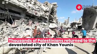 Palestinians Return to Devastated Khan Younis After Israeli Incursion