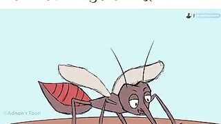 After a lot of hard work, the mosquitoes died