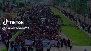 Bangladesh quota movement. Students are all together.