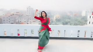 Cute girl dance with nice song
