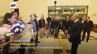 Putin thanks released Russian prisoners for their loyalty.