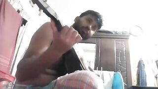 Akhono Majhe Majhe Majh Rate Ghumer Ghore Guiter Tune cover by Wasim