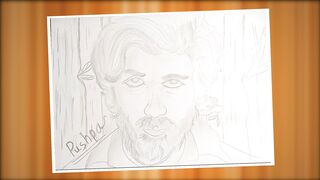 Pushpa Drawing, Allu Arjun Drawing Face Tutorial