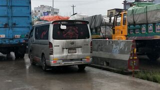 Rain in traffic