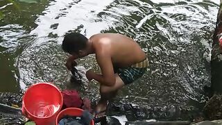 Wash clothes