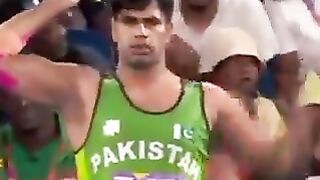 Pakistani athlete Arshad Nadeem broke the 90-meter javelin mark