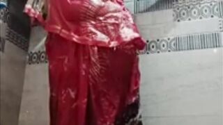 Indian Vabhi take a bath video