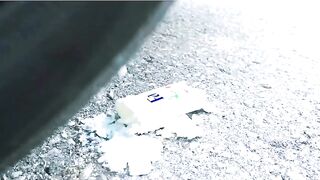 Crushing Crunchy & Soft Things by Car! EXPERIMENT CAR vs BALLOONS and TOOTHPASTE