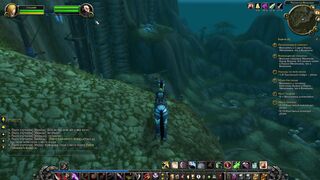 WOW прокачал коня. прыжок со скалы уровень 40+