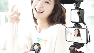 Mobile Vlogging Kit With Microphone Tripod Stand And 36 Led Light Vloging Mobile Setup For Youtubers Beginners Live Streamings 2