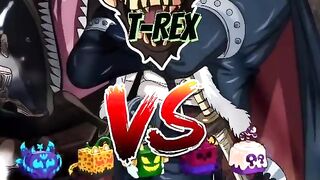 T-Rex Vs All Devil Fruits In Blox Fruits #bloxfruits.
