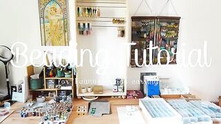 ##Beading Tutorial #12 | how to bead “Faunus” fringe earrings, tribal inspired statement jewelry
