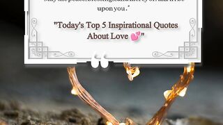 Today's Top 5 Inspirational Quotes About Love ????