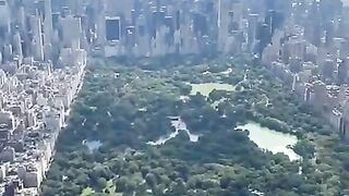 Helicopter ride over New York.