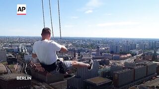 Berlin unveils 120-meter high swing for adrenaline junkies.
