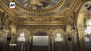 Ukrainian Olympic athletes celebrated at Paris town hall event.