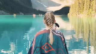 Canoeing On Moraine Lake Canada