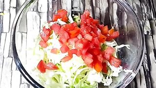 Restaurant Style kachumber salad