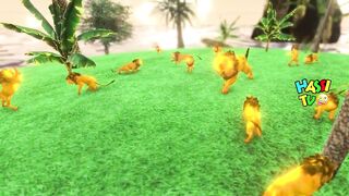 Magical lion, comedy stories, 4k animals animated, #shorts