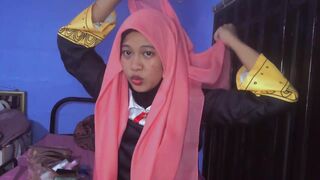 【 Hijab Cosplay 】 How I do my hijab for「 Anya Forger」-Not a Tutorial xD-