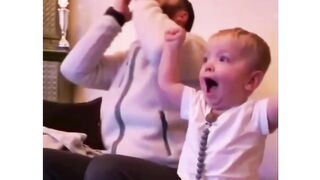 The baby reaction ????
