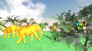 Magical elephant | urdu & Hindi 3D animals animated, #shorts