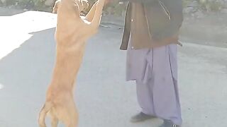 استاد اور شاگرد کو سکول لیٹ آنے پر سزا دے رہا