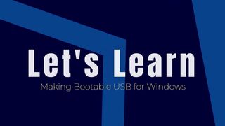 How to create bootable USB pen drive