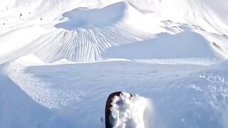 Descending from the top of the ice is a lot of fun