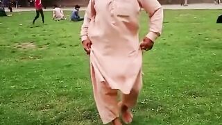 Dancing old man