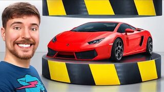 Press the hydraulics against the Lamborghini