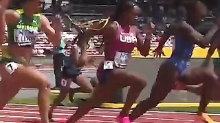 Sha'Carri Richardson is on a mission in Budapest ???? #athletics #shorts #usa #100m