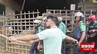 তোপের মুখে পড়লো পুলিশ অতপর যা হলো... | Quota Movement | NewsFlash71