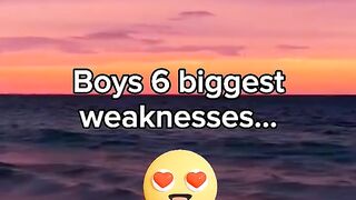 Boys 6 biggest weaknesses... ????| Boy Facts  #Shorts